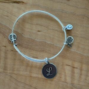 Alex and Ani Silver “L” Initial Bracelet